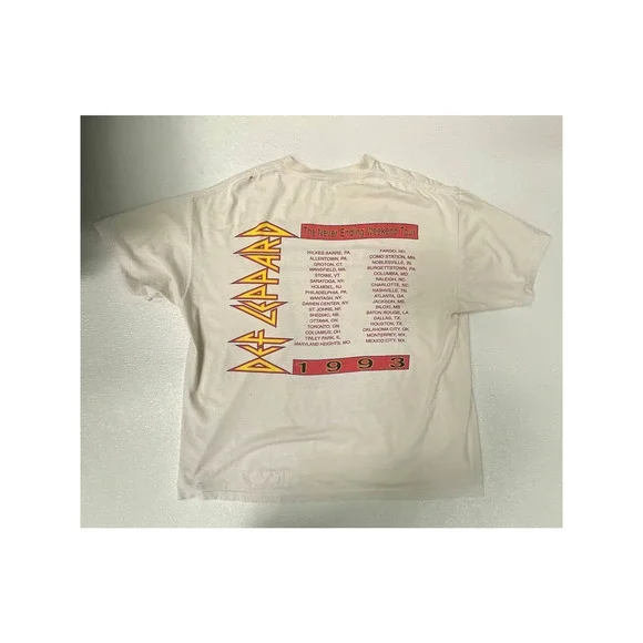 VTG Def Leppard Concert Tee 1993 Never Ending Weekend Tour Vintage Softee XXXL